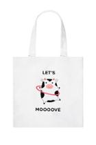 Forever21 Lets Moooove Graphic Eco Tote Bag