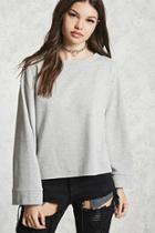 Forever21 Boxy French Terry Knit Top