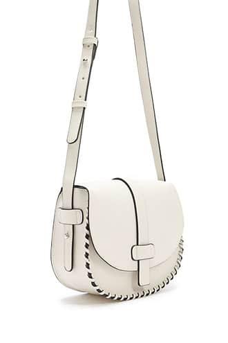 Forever21 Faux Leather Braided Crossbody Bag