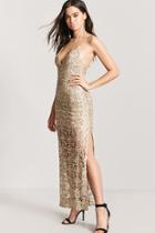Forever21 Plunging Sequin Maxi Dress