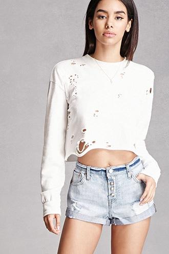 Forever21 Twelve Cuffed Denim Shorts