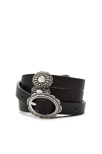 Forever21 Sunburst Skinny Belt