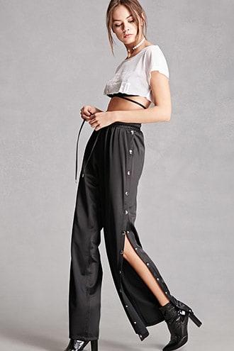 Forever21 Kikiriki Wide-leg Tearway Pants