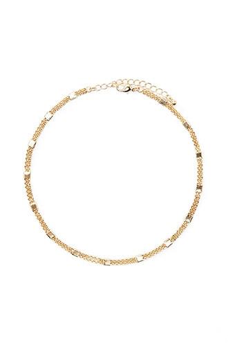 Forever21 Gold Square Chain Choker