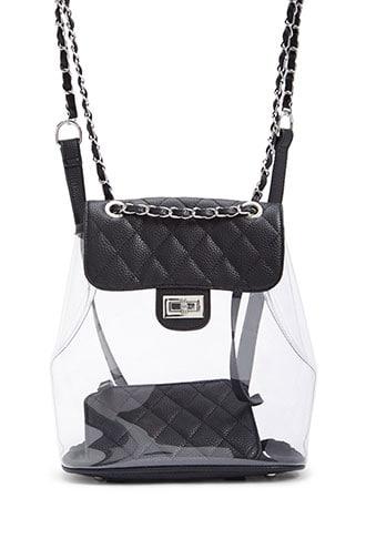 Forever21 Flap-top Clear Backpack
