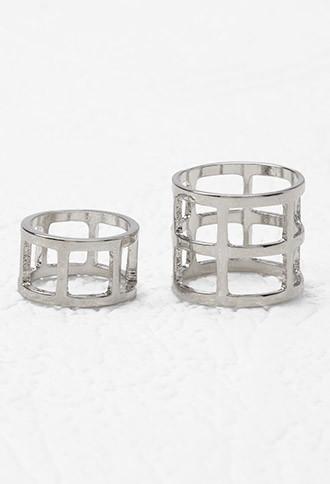 Forever21 Caged Midi Ring Set
