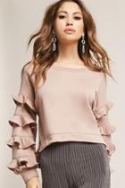 Forever21 Ruffled High-low Pullover