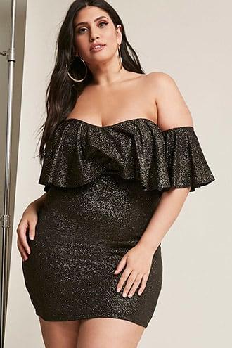 Forever21 Plus Size Metallic Knit Dress