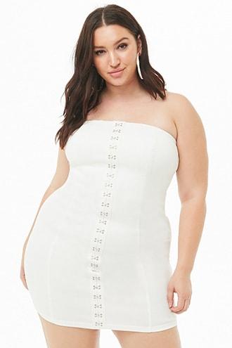 Forever21 Plus Size Hook-and-eye Tube Dress