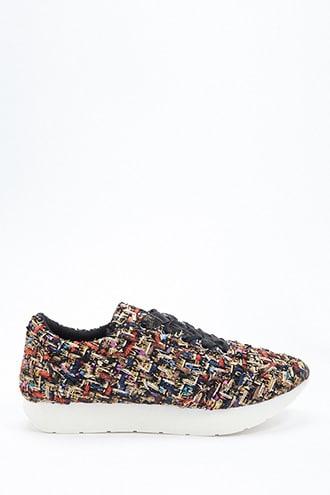 Forever21 Metallic Tweed Sneakers