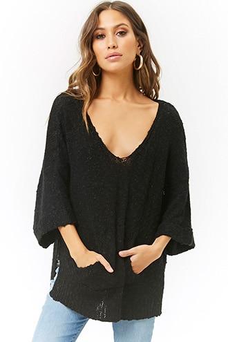 Forever21 Kangaroo Pocket Knit Sweater