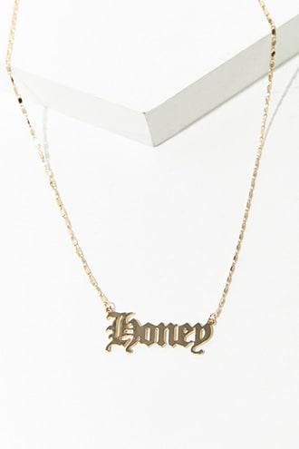 Forever21 Honey Pendant Necklace