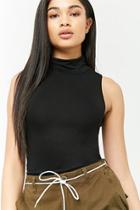 Forever21 Sleeveless Ruched Bodycon Top