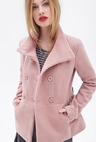 Forever21 Classic Double-breasted Coat