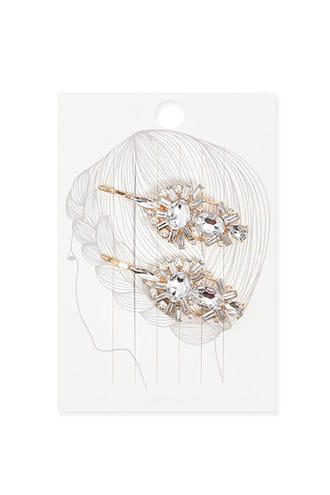 Forever21 Deco-inspired Faux Gem Bobby Pin Set