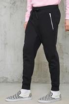 Forever21 Slim-fit Zippered Sweatpants