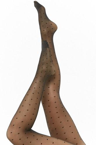 Forever21 Polka-dot Semi-sheer Tights