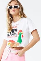 Forever21 Corn Flakes Cropped Graphic Tee