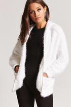 Forever21 Fuzzy Popcorn Knit Hoodie