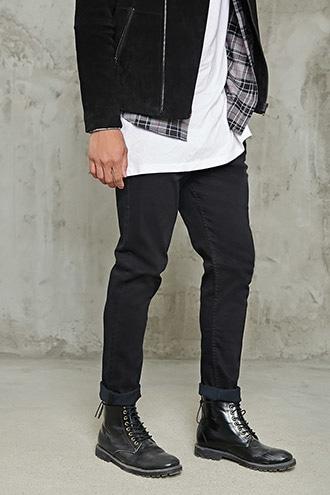 Forever21 Clean Wash Slim-fit Jeans