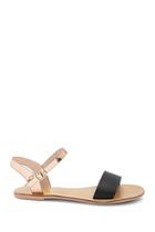 Forever21 Contrast Open-toe Flat Sandals