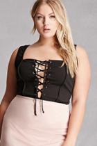 Forever21 Plus Size Lace-up Tank Top