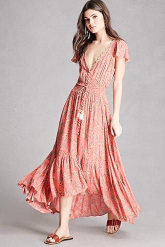 Forever21 Z&l Europe Paisley Maxi Dress