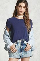 Forever21 Faded Wash High-low Tee