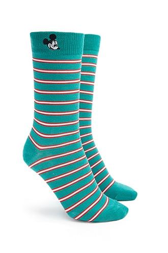 Forever21 Mickey Mouse Striped Socks