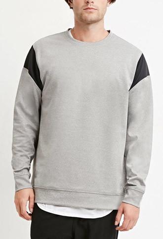 21 Men Men's  Colorblock Heathered Sweatshirt