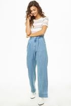 Forever21 Pleat Front Wide-leg Jeans