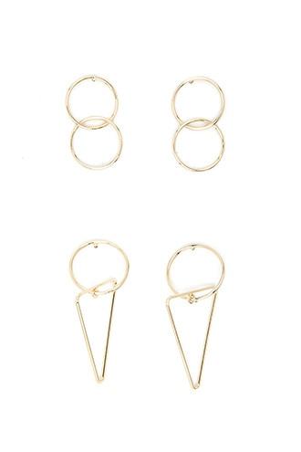 Forever21 Geometric Earring Set