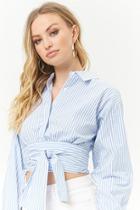 Forever21 Wraparound Striped Shirt