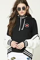 Forever21 Women's  Love To Give Fleece Hoodie