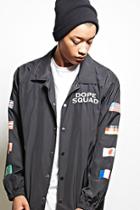 21 Men Men's  Dope Squad Graphic Coach Jacket