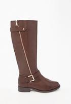 Forever21 Plus Knee-high Faux Leather Boots