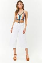 Forever21 Wide-leg Cropped Jeans