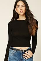 Forever21 Ribbed High Neck Top