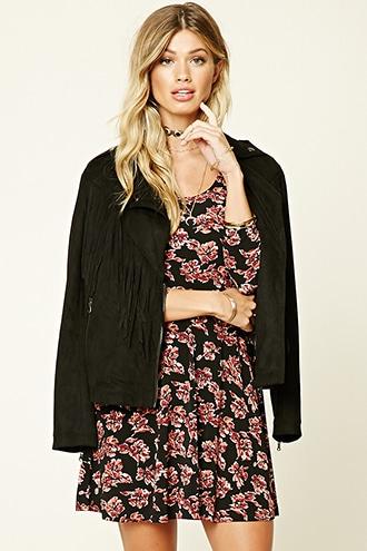 Forever21 Floral Print Skater Dress