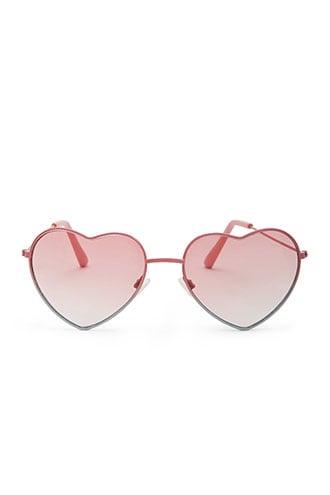 Forever21 Heart Tinted Sunglasses