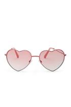 Forever21 Heart Tinted Sunglasses