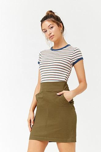 Forever21 Woven Pull-ring Skirt