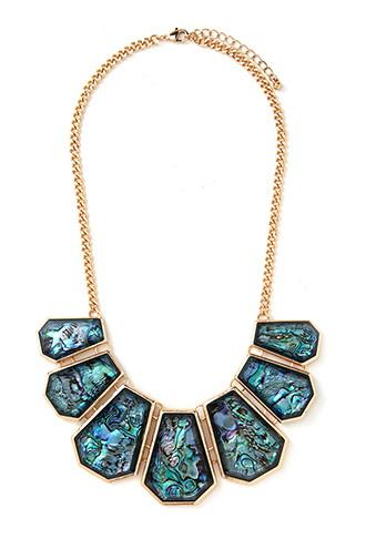 Forever21 Faux Shell Statement Necklace