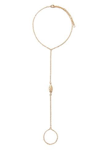 Forever21 Feather Charm Hand Chain