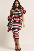 Forever21 Plus Size Stripe Flounce Dress
