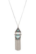 Forever21 Tiered Tassel Longline Necklace