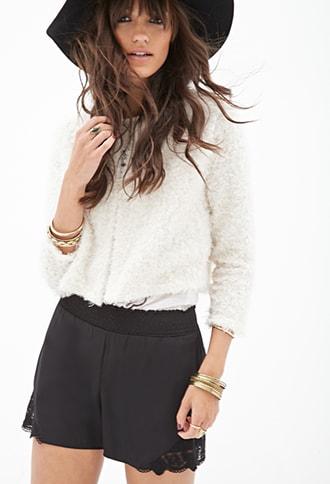Forever21 Scalloped Hem Shorts