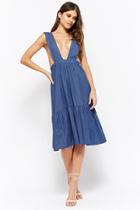Forever21 Chambray Pinafore Dress