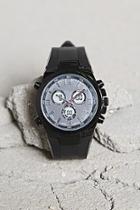 Forever21 Men Silicone-strap Matte Watch