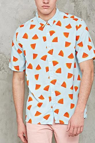 Forever21 Watermelon Print Shirt